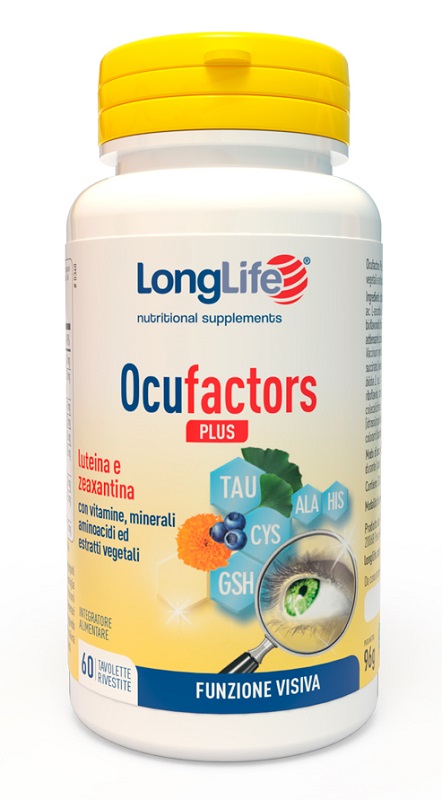 LONGLIFE OCUFACTORS PLUS 60 TAVOLETTE RIVESTITE - goldeneffe.it