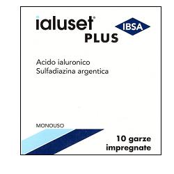 GARZA IMPREGNATA IALUSET FERITE E USTIONI NON INFETTE 10X10 CM 10 PEZZI - goldeneffe.it