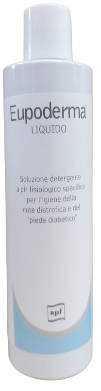 EUPODERMA LIQUIDO SOLUZIONE DETERGENTE PER PIEDE DIABETICO 300 ML - goldeneffe.it