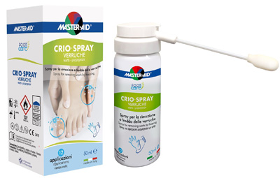 CRIO SPRAY VERRUCHE MASTER-AID FOOTCARE 50 ML E1 - goldeneffe.it