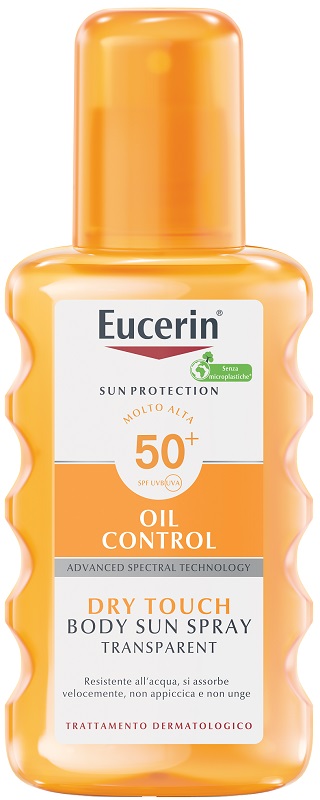 EUCERIN SUN SPRAY TRANSPARENT SPF50 200 ML - goldeneffe.it