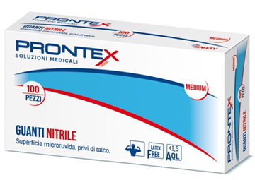 PRONTEX GUANTO IN NITRILE SENZA POLVERE PICCOLO 6/7 100 PEZZI - goldeneffe.it