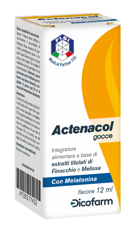 ACTENACOL GOCCE 12 ML CON MELATONINA - goldeneffe.it