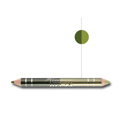 I COLORI DI HELAN BIO MATITA DUO OCCHI GIADA VERDE MUSCHIO - goldeneffe.it