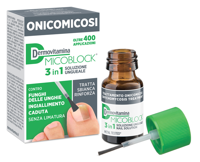 DERMOVITAMINA MICOBLOCK 3 IN 1 ONICOMICOSI SOLUZIONE UNGUEALE 7 ML - goldeneffe.it
