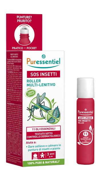 PURESSENTIEL SOS INSETTI ROLLER 11 OLI ESSENZIALI 5 ML - goldeneffe.it