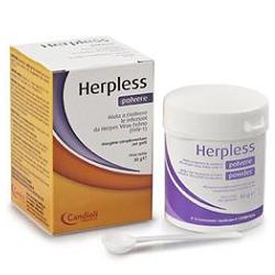HERPLESS POLVERE BARATTOLO 30 G CON MISURINO - goldeneffe.it