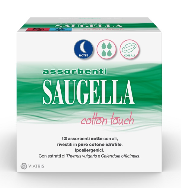 SAUGELLA COTTON TOUCH ASSORBENTI NOTTE 12 PEZZI TAGLIO PREZZO - goldeneffe.it