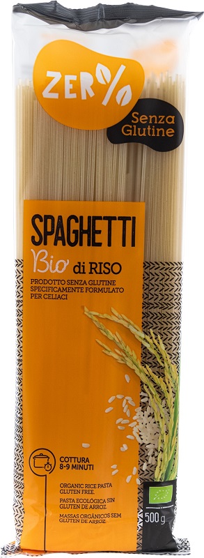 ZERO% GLUTINE PASTA RISO SPAGHETTI SENZA GLUTINE BIO 500 G - goldeneffe.it