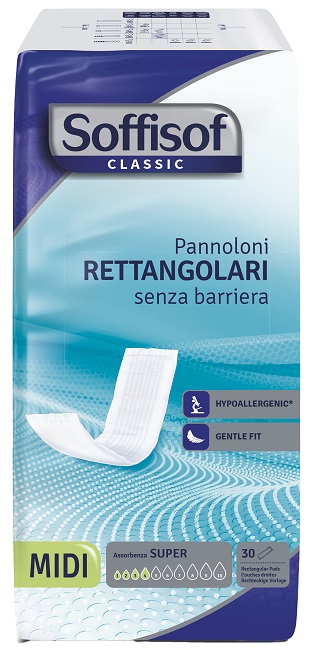 SOFFISOF CLASSIC PANNOLONE RETTENGOLARE SENZA BARRIERA 30 PEZZI - goldeneffe.it
