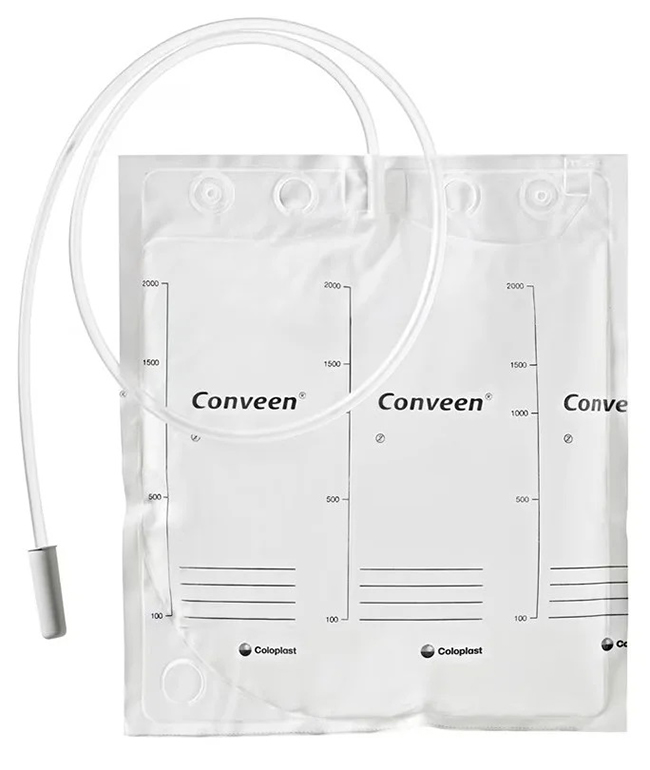 SACCA LETTO CONVEEN BASIC CON MANIGLIA CAPACITA' 2000ML LUNGHEZZA TUBO 100CM NO SCARICO CONFEZIONE DA 30 PEZZI - goldeneffe.it