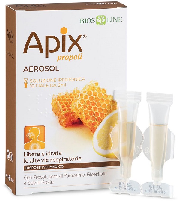 APIX PROPOLI AEROSOL 10 FIALE MONODOSE X 2 ML BIOSLINE - goldeneffe.it