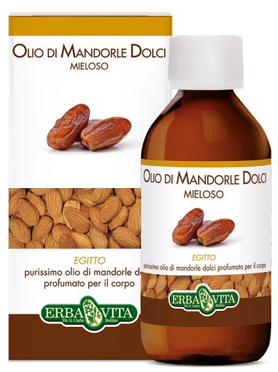 OLIO MANDORLE DOLCI PROFUMATO MIELE EGITTO 250 ML - goldeneffe.it