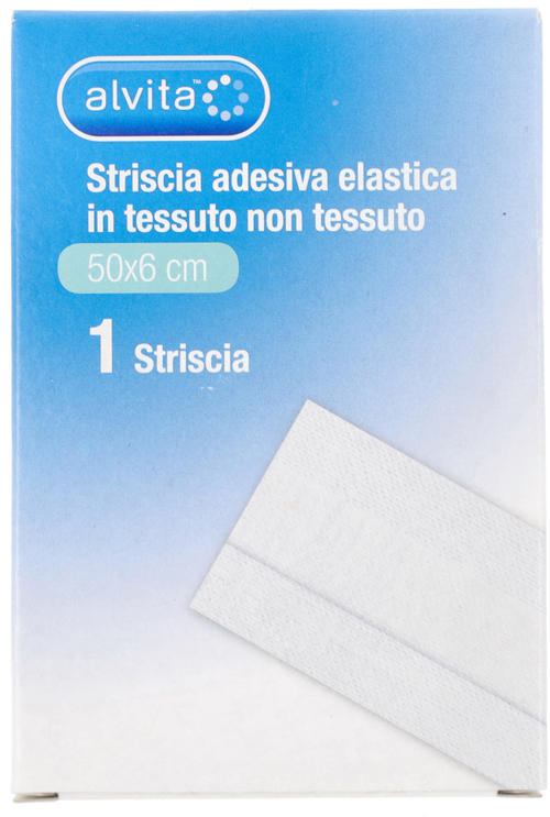 STRISCIA AUTOADESIVA ELASTICA ALVITA TNT 50X6CM - goldeneffe.it