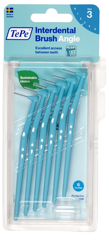 TEPE ANGLE SCOVOLINO BLU 0,6MM 6 PEZZI - goldeneffe.it