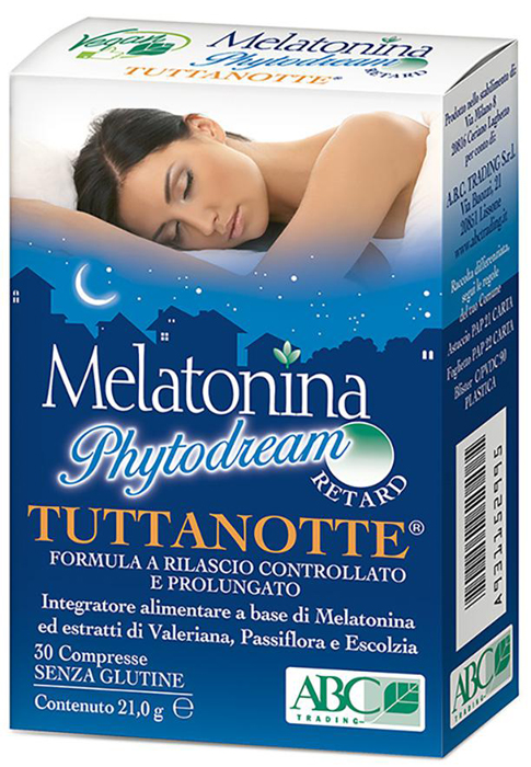 MELATONINA PHYTODREAM TUTTANOTTE RETARD 30 COMPRESSE - goldeneffe.it