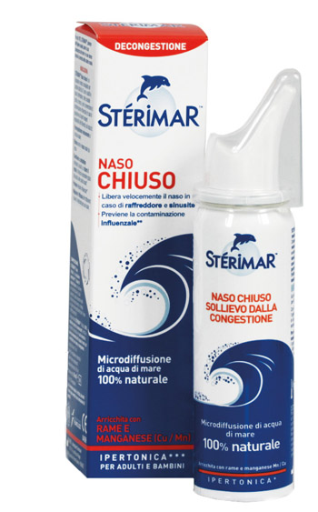 STERIMAR IPERTONICO NASO CHIUSO RAME E MANGANESE SPRAY 50 ML - goldeneffe.it