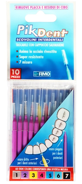 PIKDENT STUZZICOLINO 2 VIOLA 10 PEZZI - goldeneffe.it
