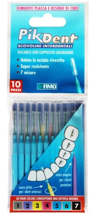 PIKDENT STUZZICOLINO 5 AZZURRO 10 PEZZI - goldeneffe.it