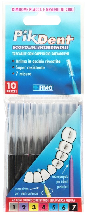 PIKDENT STUZZICOLINO 7 NERO 10 PEZZI - goldeneffe.it