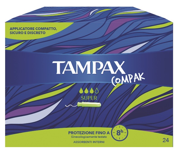 TAMPAX COMPAK SUPER 24 PEZZI - goldeneffe.it