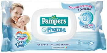 PAMPERS PHARMA SALVIETTE SENS 63 PEZZI - goldeneffe.it