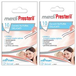 CEROTTO PER SUTURA MEDIPRESTERIL DELICATO TNT 3X75MM 10 PEZZI - goldeneffe.it