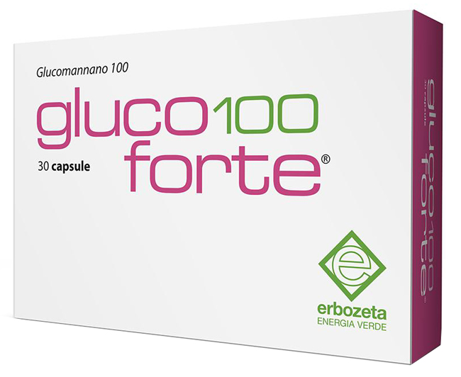 GLUCO 100 FORTE GLUCOMANNANO 100 30 CAPSULE DA 900 MG - goldeneffe.it
