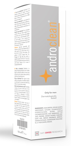 ANDROCLEAN DETERGENTE INTIMO MASCHILE 150ML - goldeneffe.it