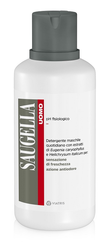 SAUGELLA UOMO PH FISIOLOGICO DETERGENTE MASCHILE 500 ML - goldeneffe.it