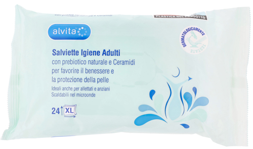 ALVITA SALVIETTE IGIENE ADULTI 24 PEZZI - goldeneffe.it