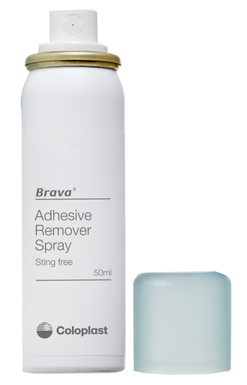 BRAVA SPRAY REMOVER PER DISTACCO DOLCE ADESIVI E DISPOSITIVI PER STOMIA 50 ML - goldeneffe.it