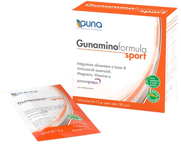 GUNAMINOFORMULA SPORT 24 BUSTE 180 G - goldeneffe.it