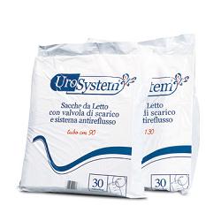 SACCA DI DRENAGGIO DA LETTO PER INCONTINENZA UROSYSTEM TUBO 130 CM CON SCARICO 30 PEZZI - goldeneffe.it