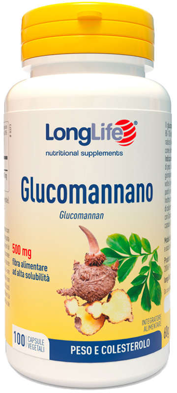 LONGLIFE GLUCOMANNANO 100 CAPSULE VEGETALI - goldeneffe.it