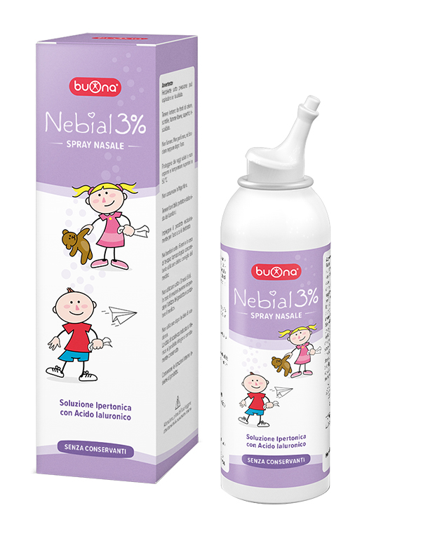 NEBIAL SOLUZIONE SALINA IPERTONICA DI SODIO CLORURO AL 3% CON ACIDO IALURONICO SPRAY NASALE 100 ML - goldeneffe.it