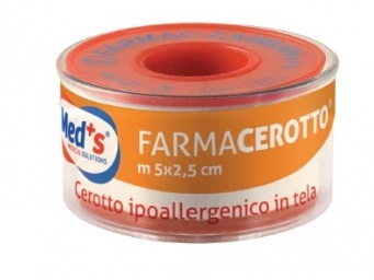 CEROTTO MEDS IPOALLERGENICO TELA 500X2,5 CM SSR - goldeneffe.it