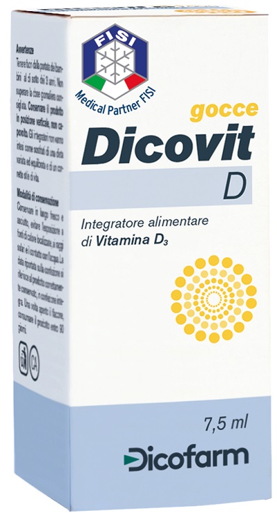 DICOVIT D VITAMINA D3 7,5 ML - goldeneffe.it