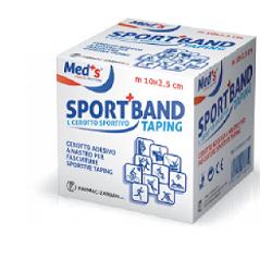 CEROTTO MEDS TELA BIANCA SPORTIVO 1000X2,5 CM - goldeneffe.it