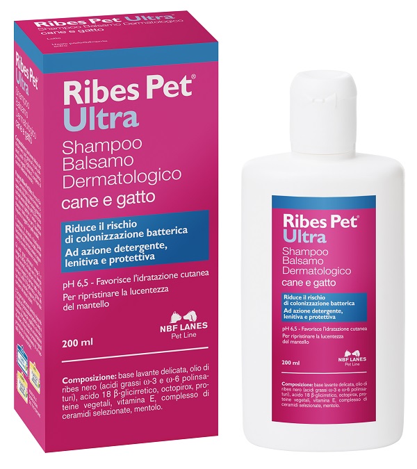 RIBES PET ULTRA SHAMPOO DERMATOLOGICO FLACONE 200 ML - goldeneffe.it