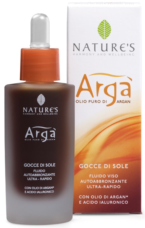 ARGA' GOCCE DI SOLE VISO FLUIDO AUTOABBRONZANTE 30 ML NATURE'S - goldeneffe.it