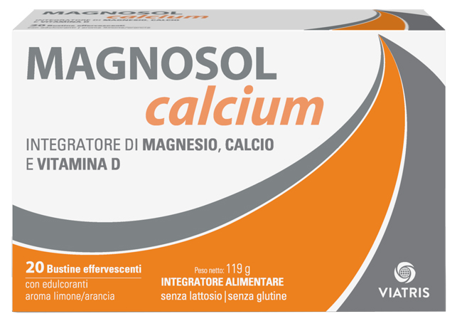 MAGNOSOL CALCIUM POLVERE EFFERVESCENTE 20 BUSTINE - goldeneffe.it