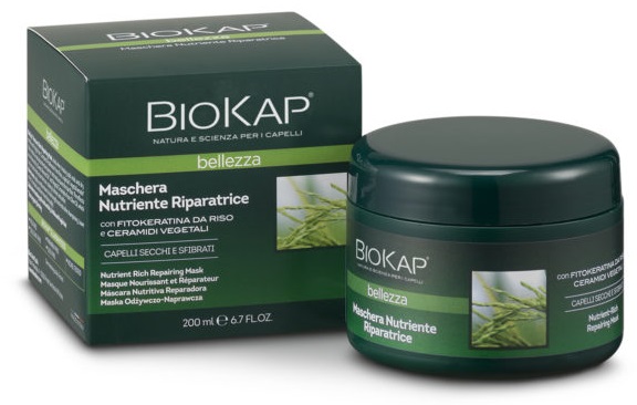 BIOKAP BELLEZZA MASCHERA NUTRIENTE/RIPARATRICE 200 ML BIOSLINE - goldeneffe.it