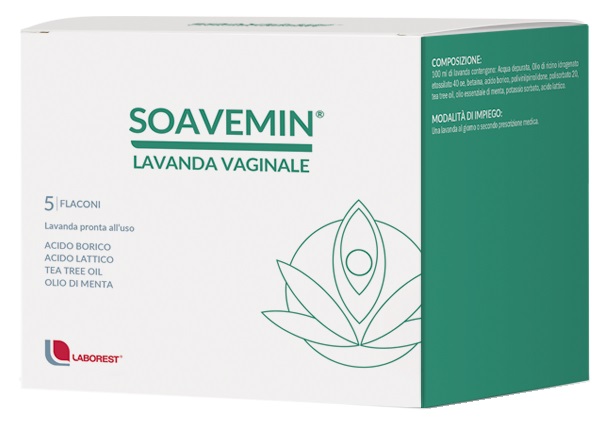 SOAVEMIN LAVANDA VAGINALE 5 FLACONI 100 ML - goldeneffe.it