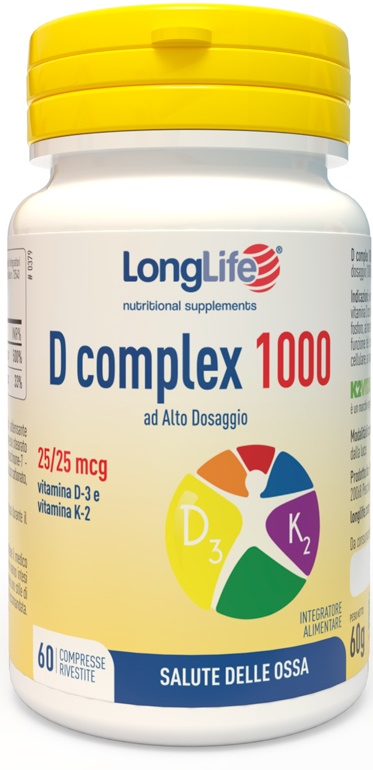 LONGLIFE D COMPLEX 1000 60 COMPRESSE - goldeneffe.it