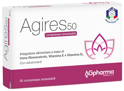 AGIRES 50 30 COMPRESSE OROSOLUBILI SCATOLA 5,4 G - goldeneffe.it