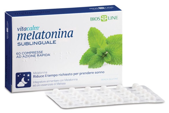 BIOS LINE VITACALM MELATONINA SUBLINGUALE 60 COMPRESSE 1 MG - goldeneffe.it