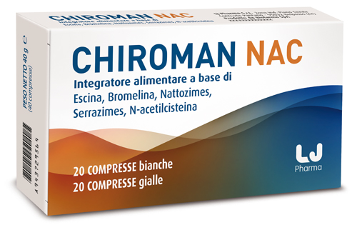 CHIROMAN NAC 20 COMPRESSE BIANCHE + 20 COMPRESSE GIALLE - goldeneffe.it