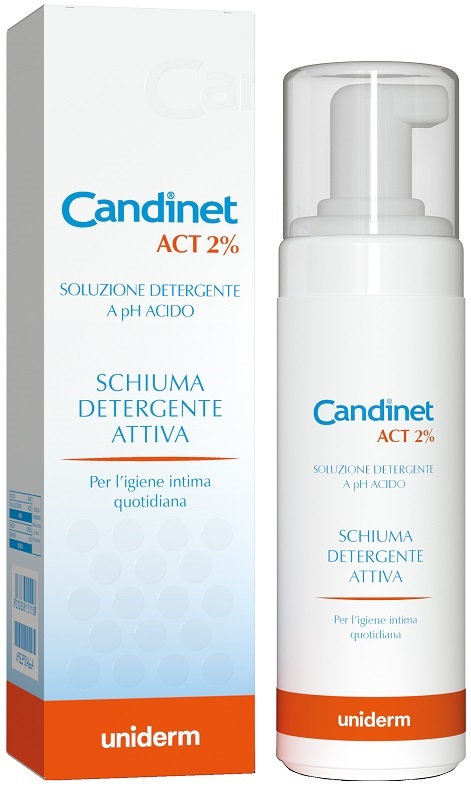 CANDINET ACT 2% SCHIUMA DETERGENTE ATTIVA 150 ML - goldeneffe.it
