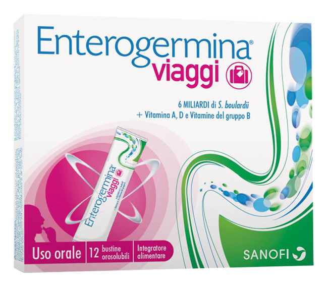 ENTEROGERMINA VIAGGI 12 BUSTINE OROSOLUBILI CONFEZIONE STANDARD - goldeneffe.it